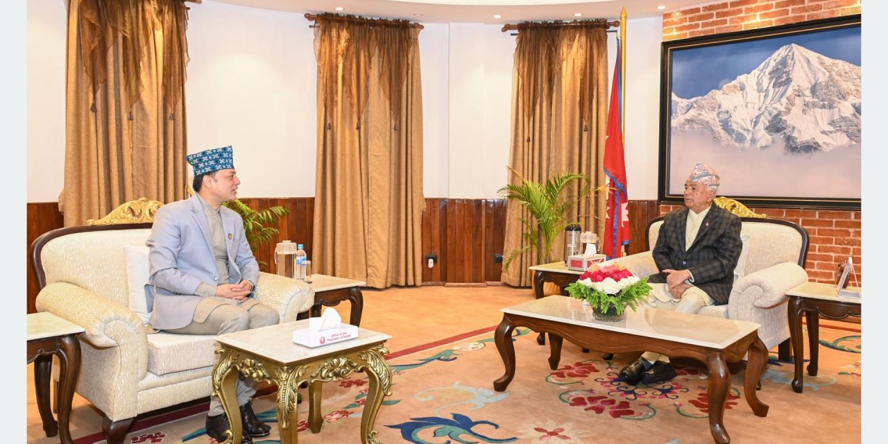 Speaker Aryal calls on President Paudel