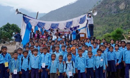 Foundation stone laid for Construction of Shree Janajyoti Secondary School Building, Kalikot, Nepal