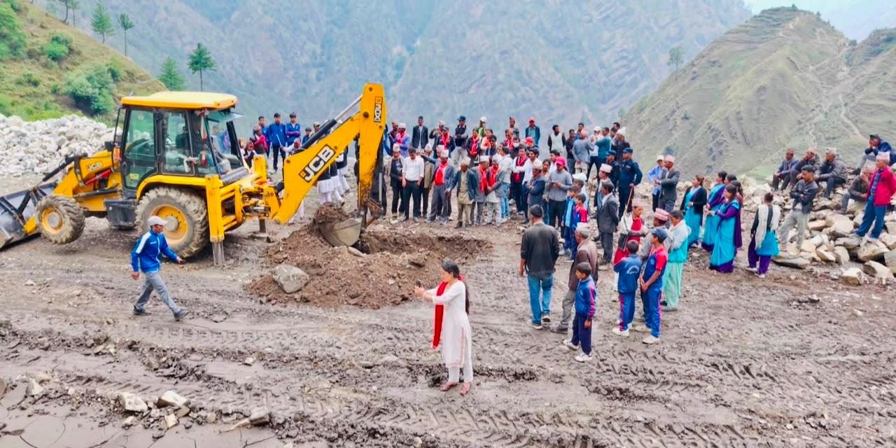 Foundation stone laid for Construction of Nepal-Bharat Maitri Hospital Building, Humla, Nepal
