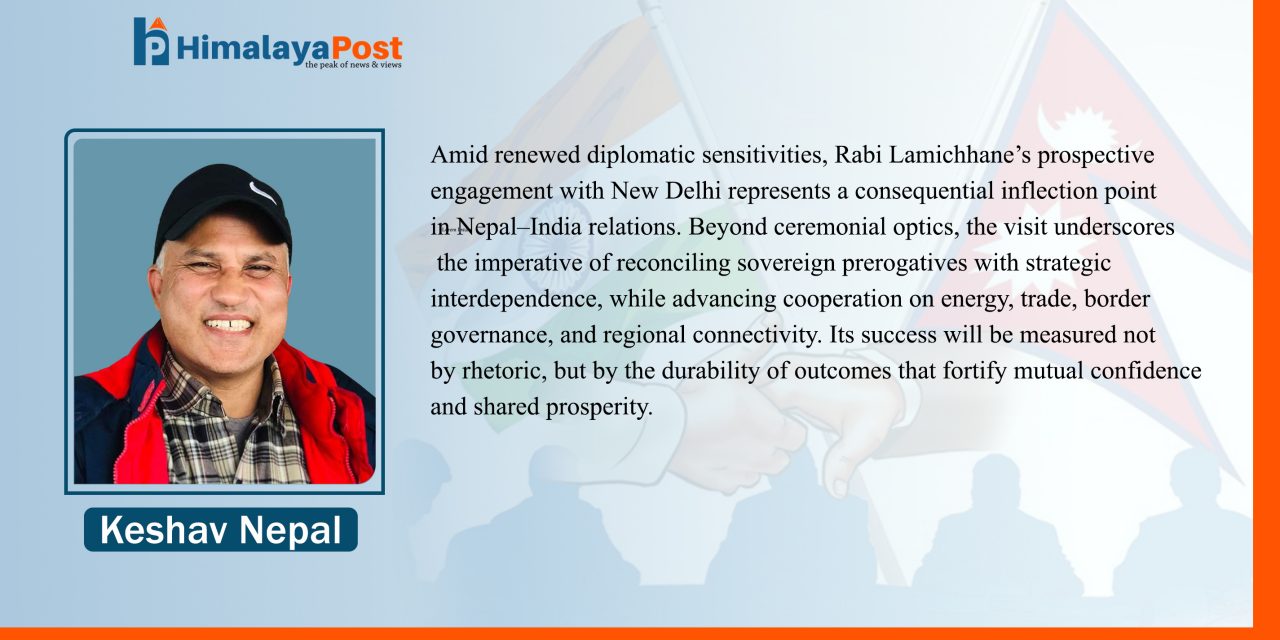“India–Nepal Ties in Focus as Rabi Lamichhane Begins India Visit”