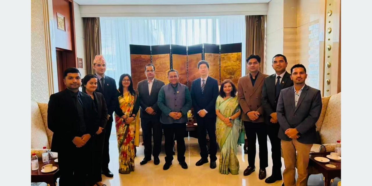 Foreign Minister Khanal in Beijing