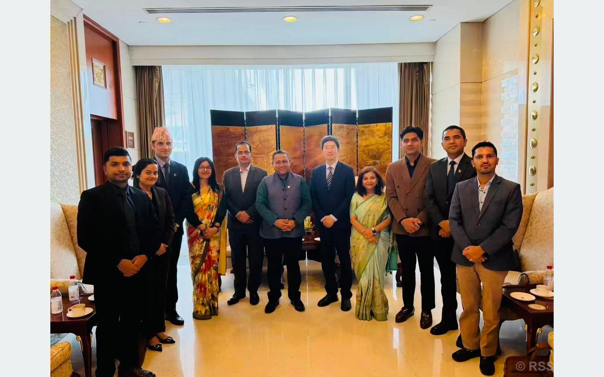 Foreign Minister Khanal in Beijing