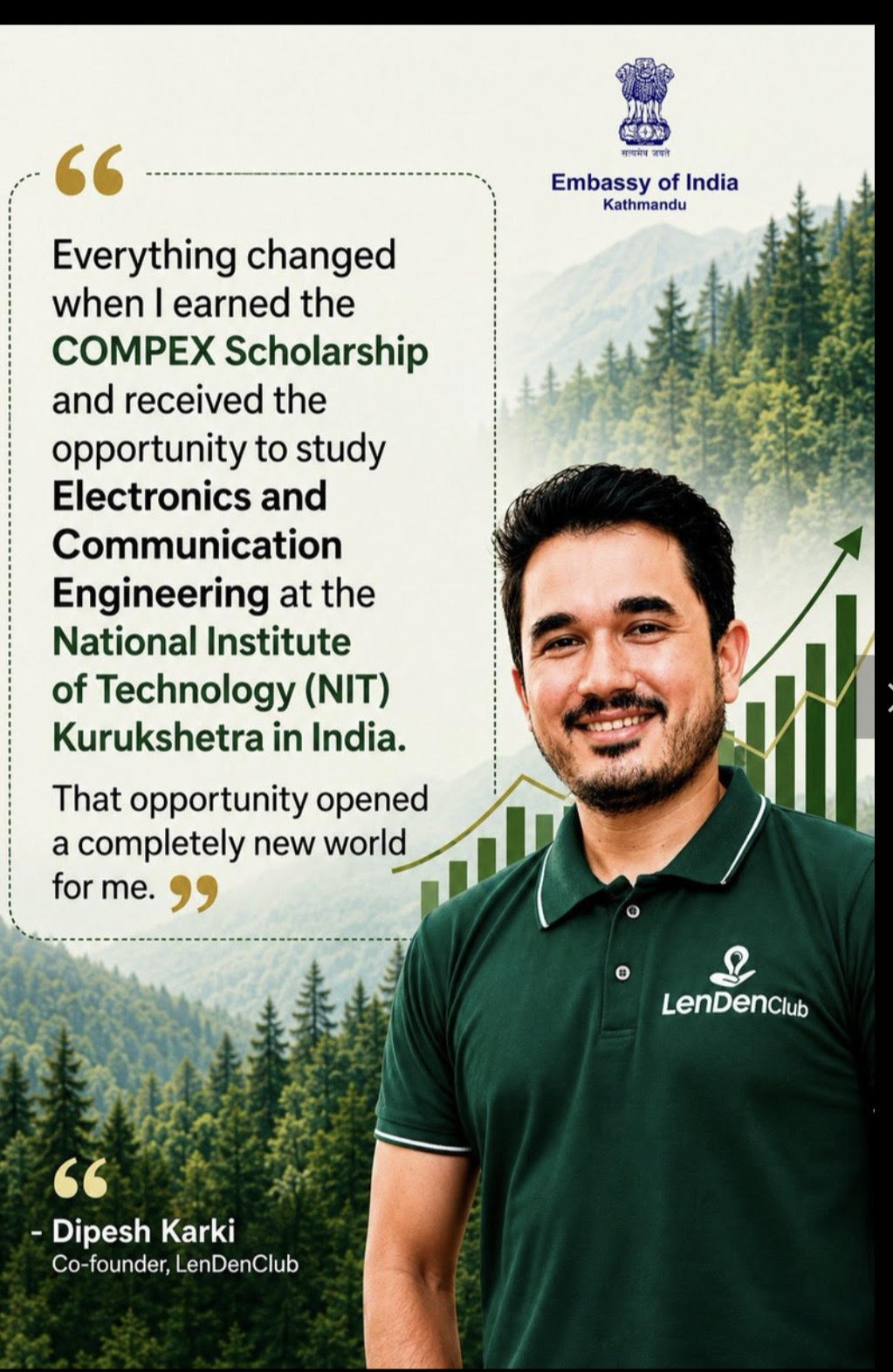 COMPEX Scholarship Helped Shape My Entrepreneurial Journey: LenDenClub Co-founder Dipesh Karki