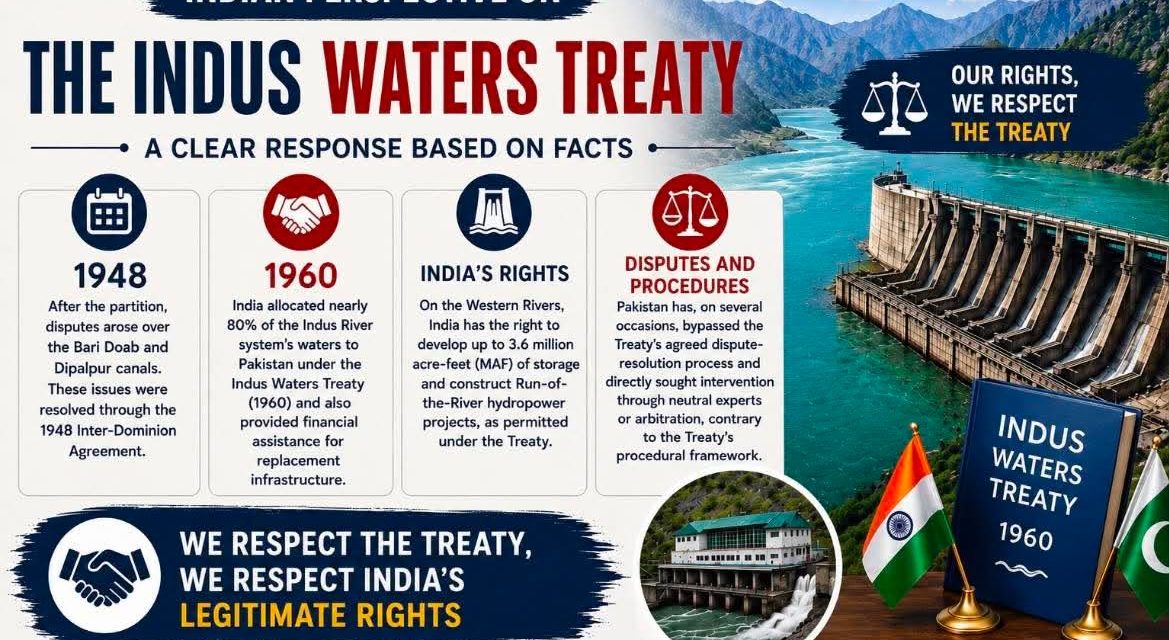 India Defends Indus Waters Treaty, Calls for Fact-Based Debate and Treaty Review