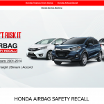 Honda Launches Free Airbag Safety Recall Campaign for Older Vehicle Models