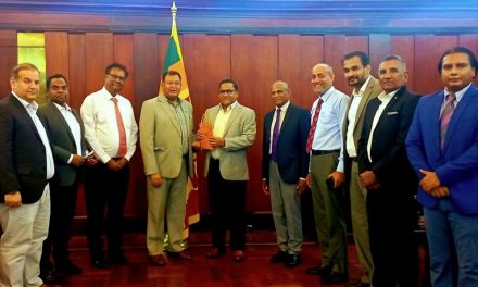 SAARC CCI President Chandi Raj Dhakal Call on Hon. Foreign Minister of Sri Lanka Mr. Vijitha Herath