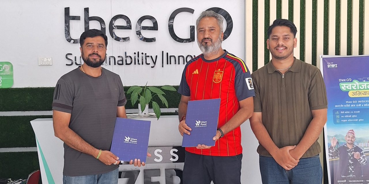 thee GO and Gham Power Partner to Develop Solar-Powered Battery Energy Storage System at Itahari ChargePoint