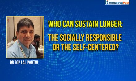 The True Measure of Success Is Social Contribution: Dr. Top Lal Panthi