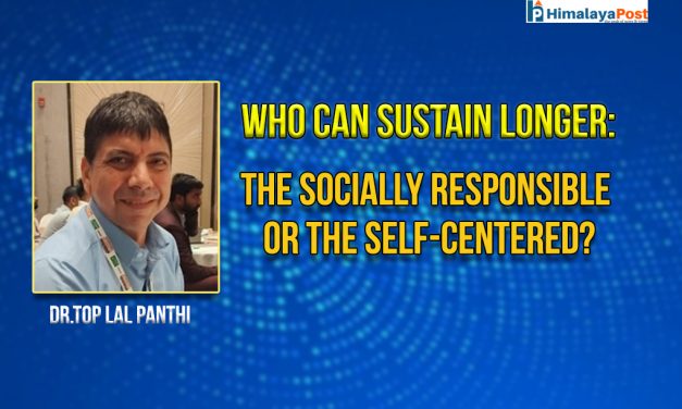 The True Measure of Success Is Social Contribution: Dr. Top Lal Panthi