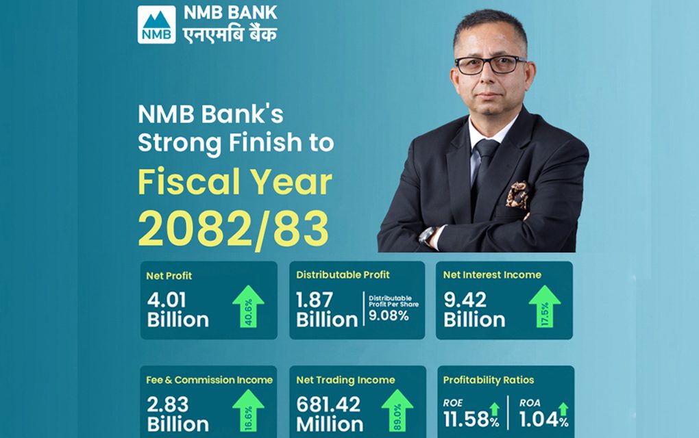 NMB Bank Crosses Milestone NPR 4 Billion Net Profit as Q4 earning Surges