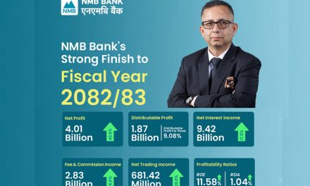 NMB Bank Crosses Milestone NPR 4 Billion Net Profit as Q4 earning Surges