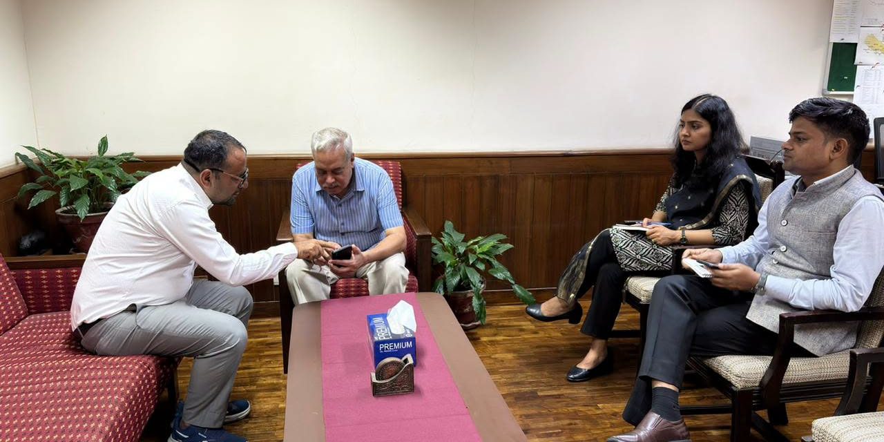Indian Ambassador Naveen Srivastava Meets Nuwakot Principal Who Saved 1,600 Students