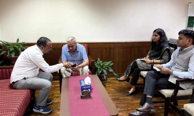 Indian Ambassador Naveen Srivastava Meets Nuwakot Principal Who Saved 1,600 Students