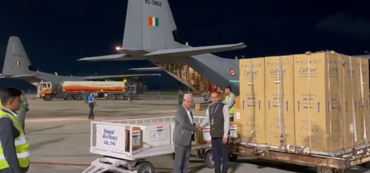 India Sends 21.5 Tonnes of Relief Supplies to Nepal for Rasuwa Flood Response Ambassador Naveen Srivastava Hands Over Aid to Science Minister Mahabir Pun