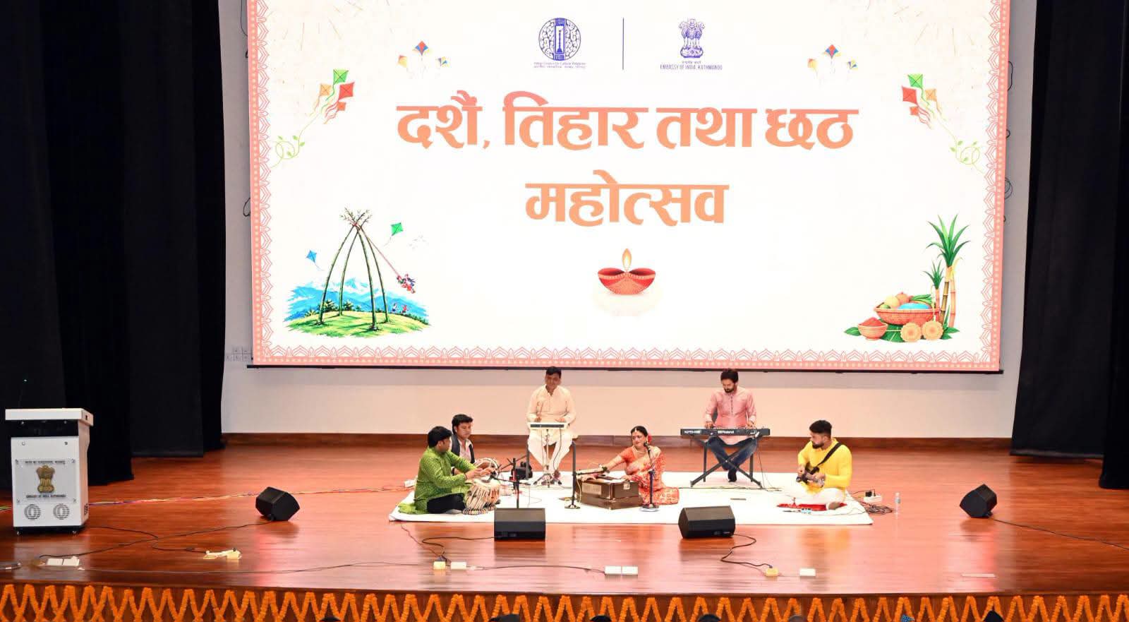 Indian Embassy Hosts Musical Evening in Kathmandu to Celebrate Dashain, Tihar and Chhath