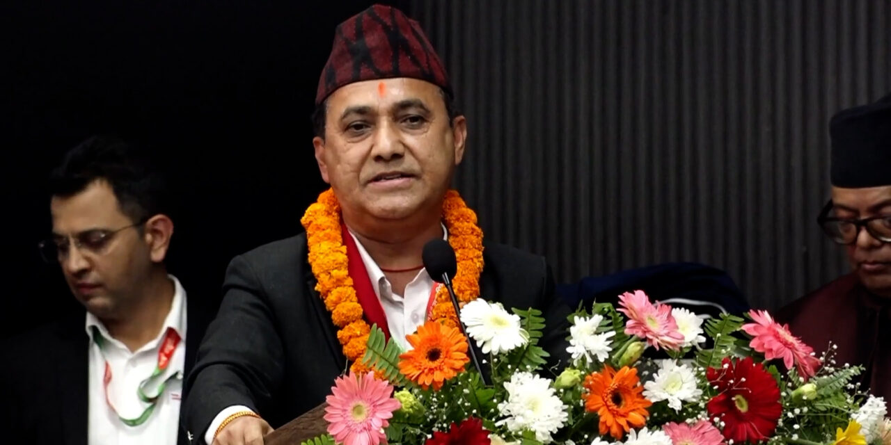 Bishwa Prakash Sharma Urges Nepali Congress Leaders to Put the Country First