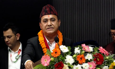 Bishwa Prakash Sharma Urges Nepali Congress Leaders to Put the Country First